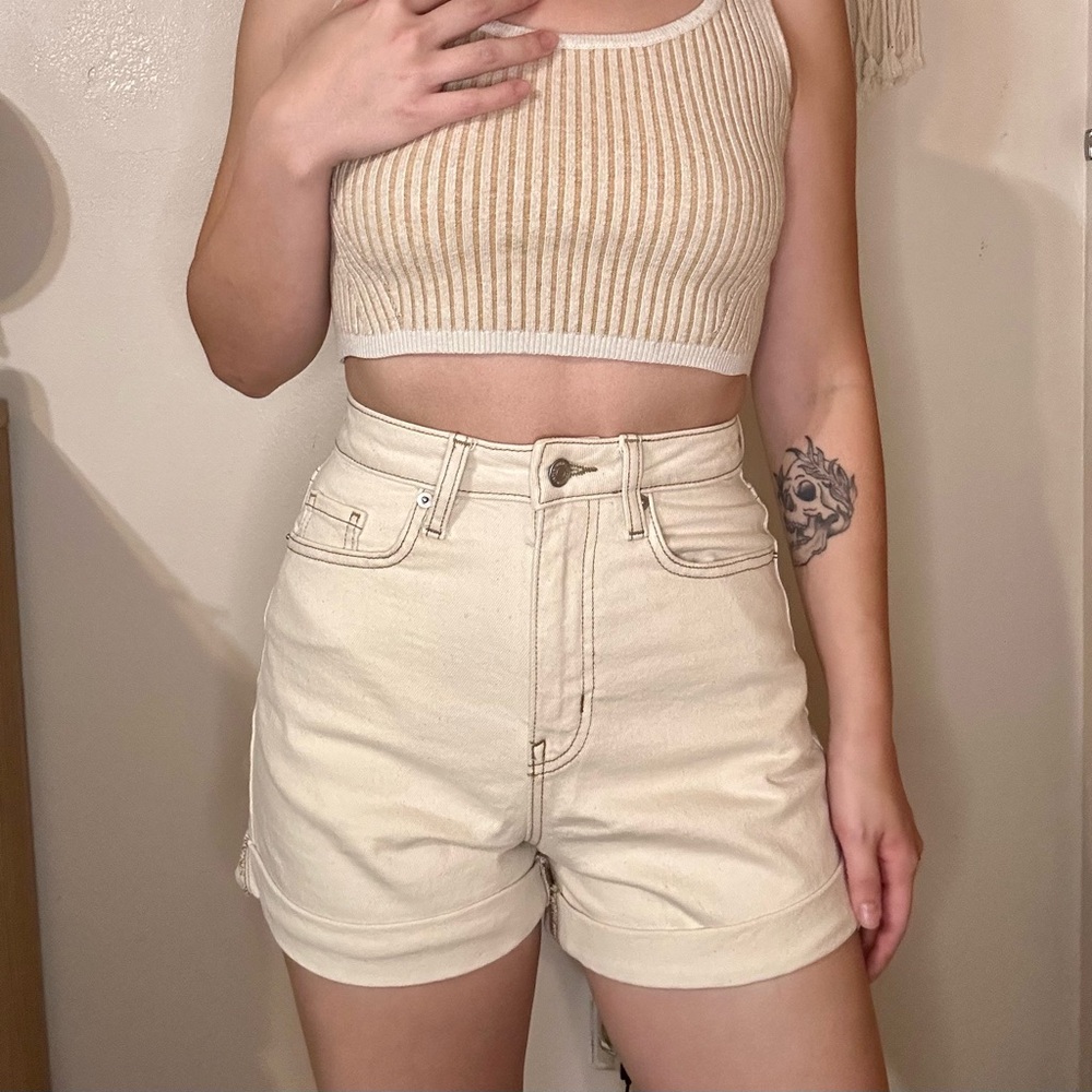 Wild Fable High Waist Khaki Shorts
